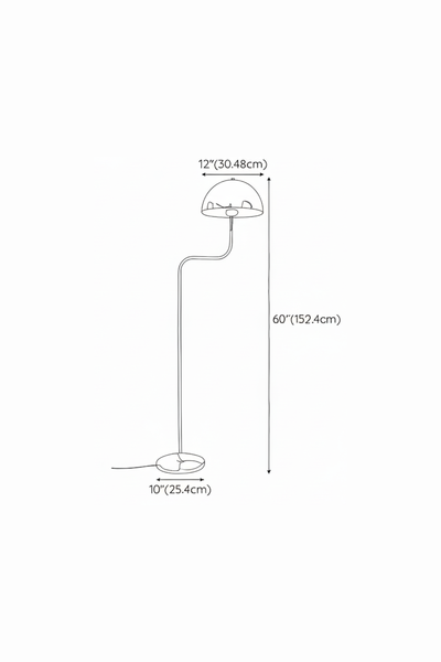 GLOW CURVE | Scandi Sleek LED Floor Lamp
