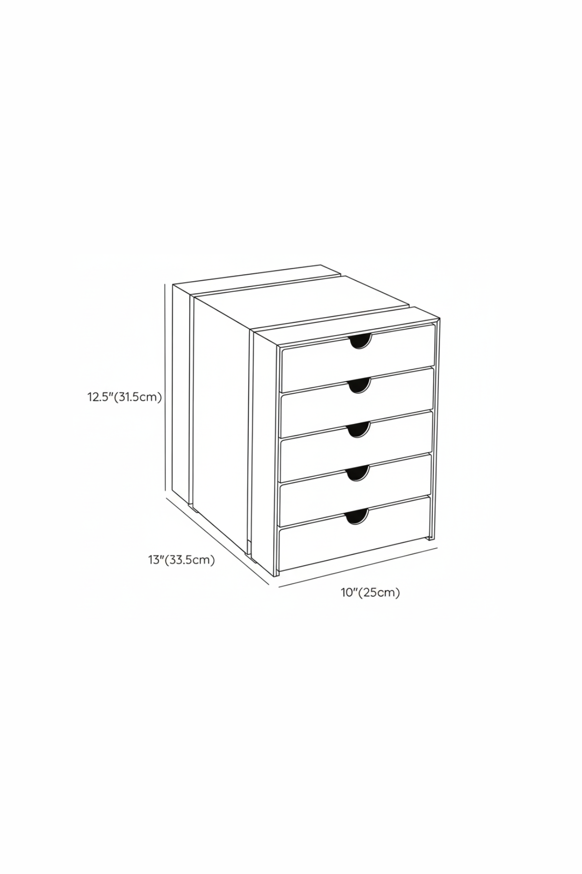 INOS | Retro Modular 5-Drawer Set