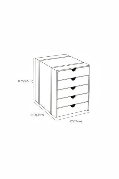 INOS | Retro Modular 5-Drawer Set