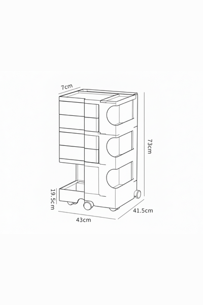 POPPY | Perfection Rolling Modular Cabinet