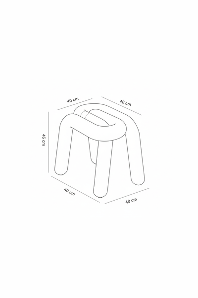 FUNKY FORM | The Bold Bouclé Loop Stool