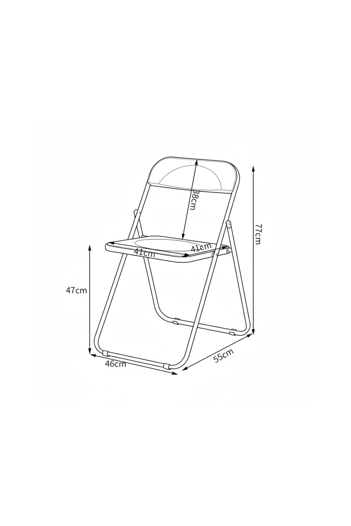 CRYSTAL POP | The Transparent Foldable Chair
