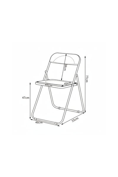 CRYSTAL POP | The Transparent Foldable Chair