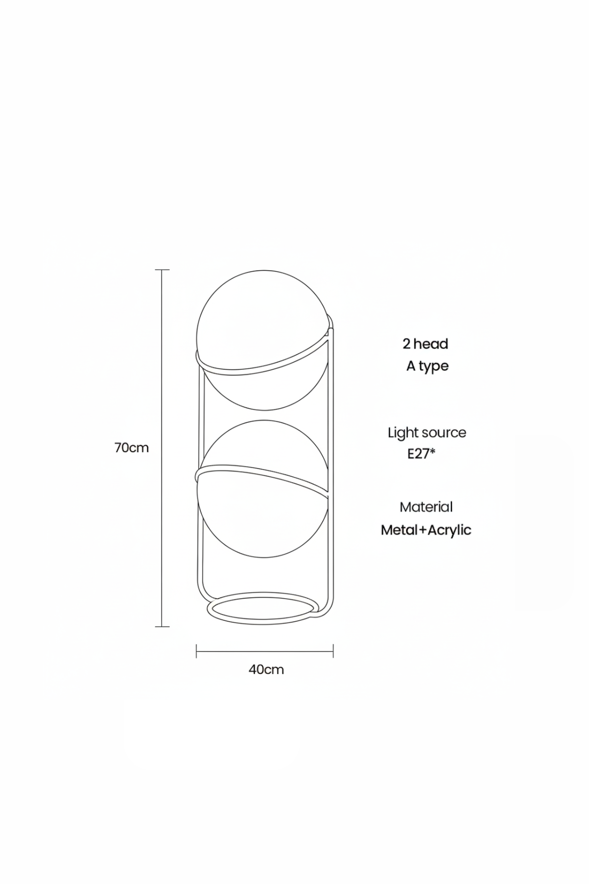 LUNAR ORBIT | Retro-Futuristic Floor Lamp