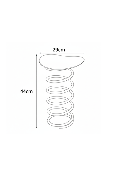 COIL PERCH | Vibrant Spiral Stool-Table Combo