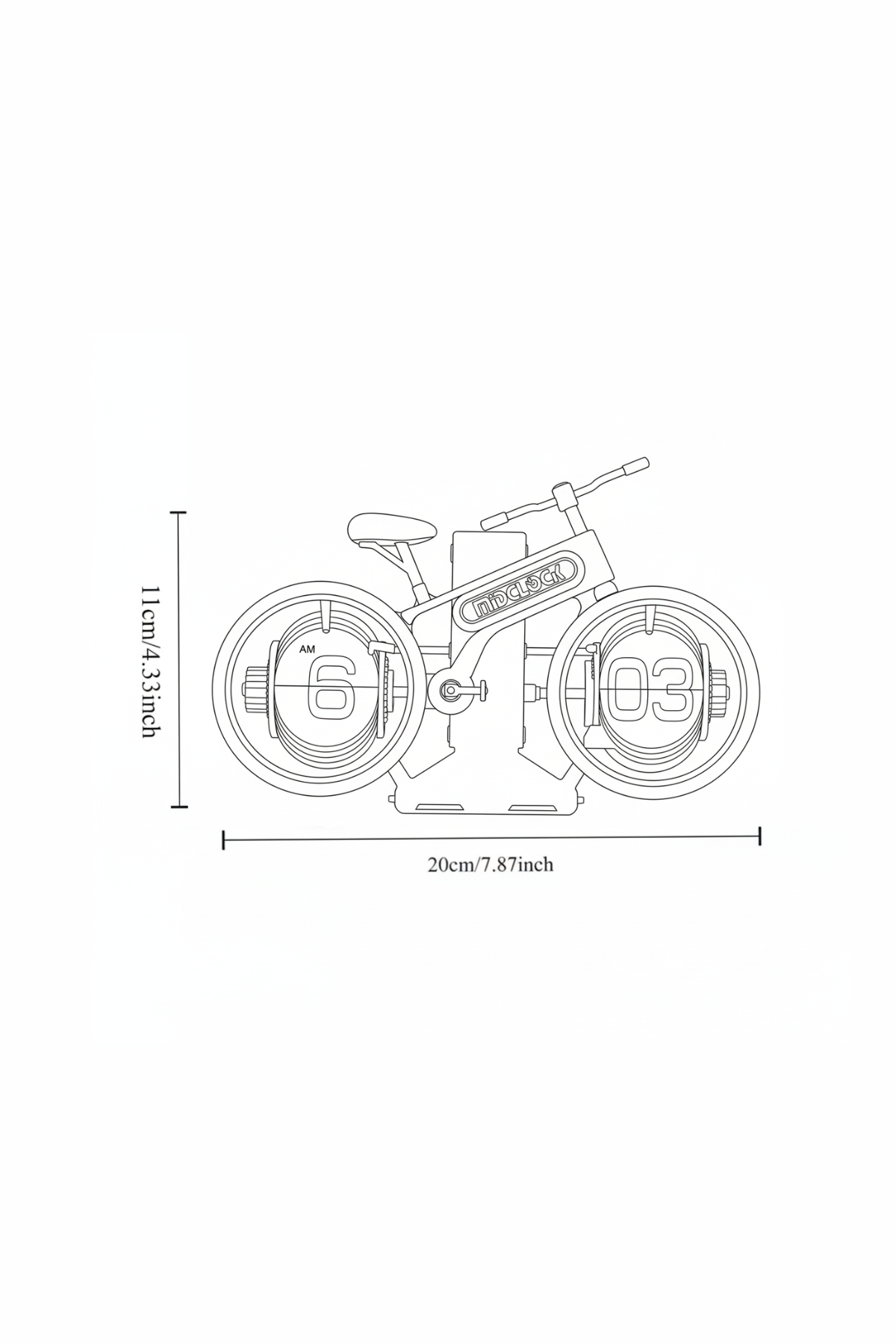 BIKE FLIP | The Kinetic Bicycle Desk Clock