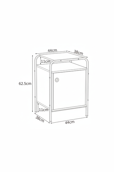 NORDIC CUBE | Minimalist Color-Block Accent Cabinet