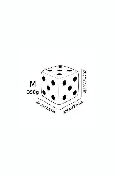 DICE-LUXE | Nordic Embroidered Plush Cube