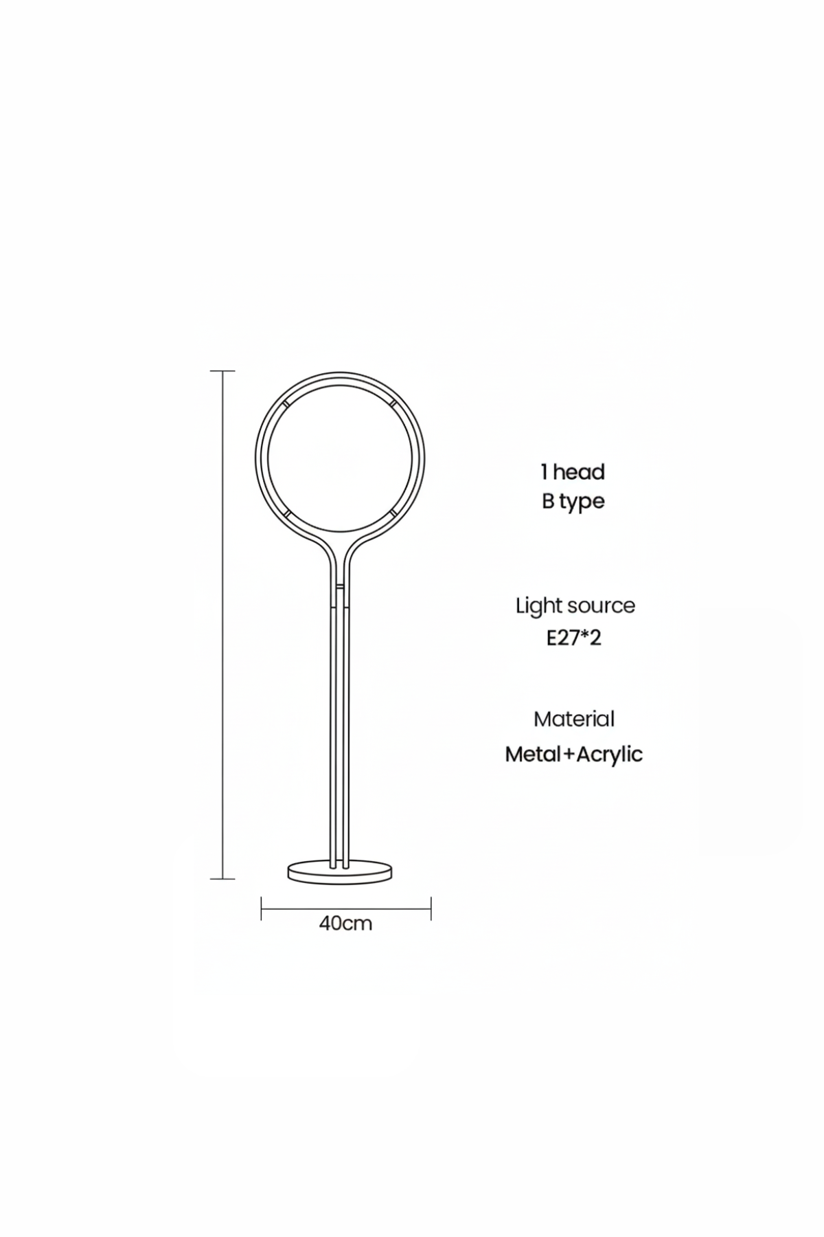 LUNAR ORBIT | Retro-Futuristic Floor Lamp