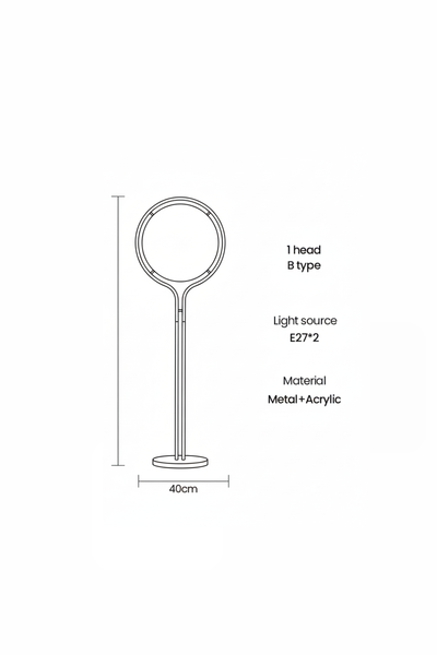 LUNAR ORBIT | Retro-Futuristic Floor Lamp