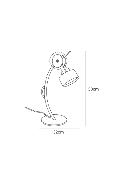 ARC-FUNK | Retro Sculptural Desk Lamp