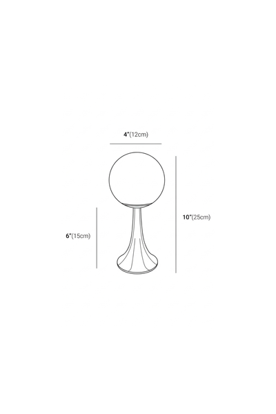 Retro Table Lamp - Colored Glass LED Light