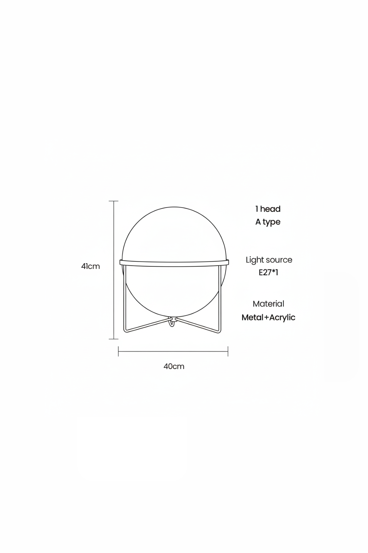 LUNAR ORBIT | Retro-Futuristic Floor Lamp