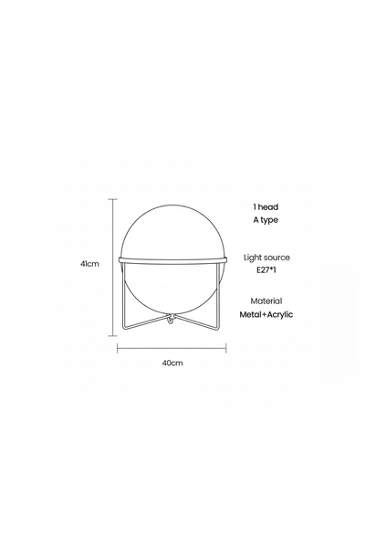 LUNAR ORBIT | Retro-Futuristic Floor Lamp