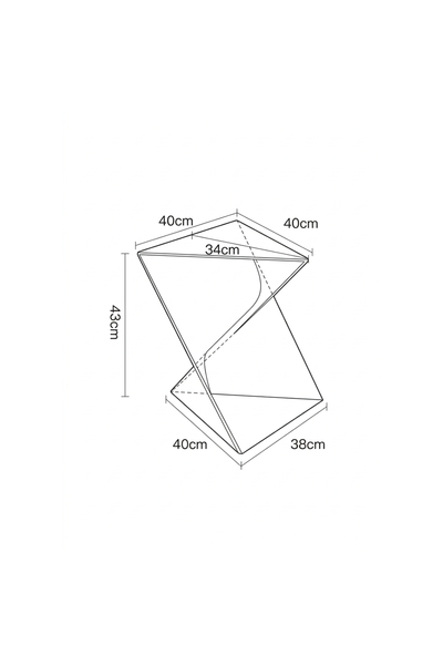 TWIST-CUBE | Nordic Sculptural Acrylic Table