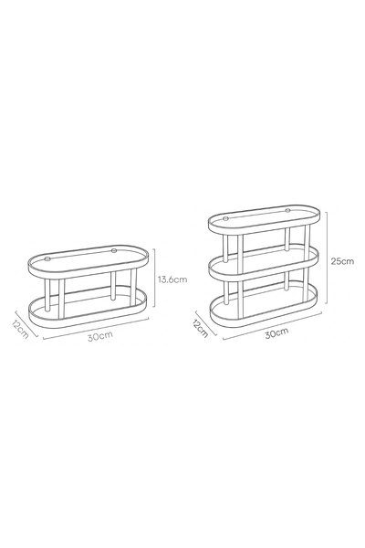 SCANDI-STACK | Tiered Storage Shelf