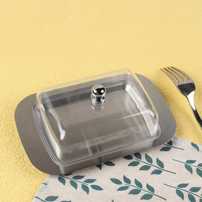 Stainless Steel Butter Dish | Easy Spread Container