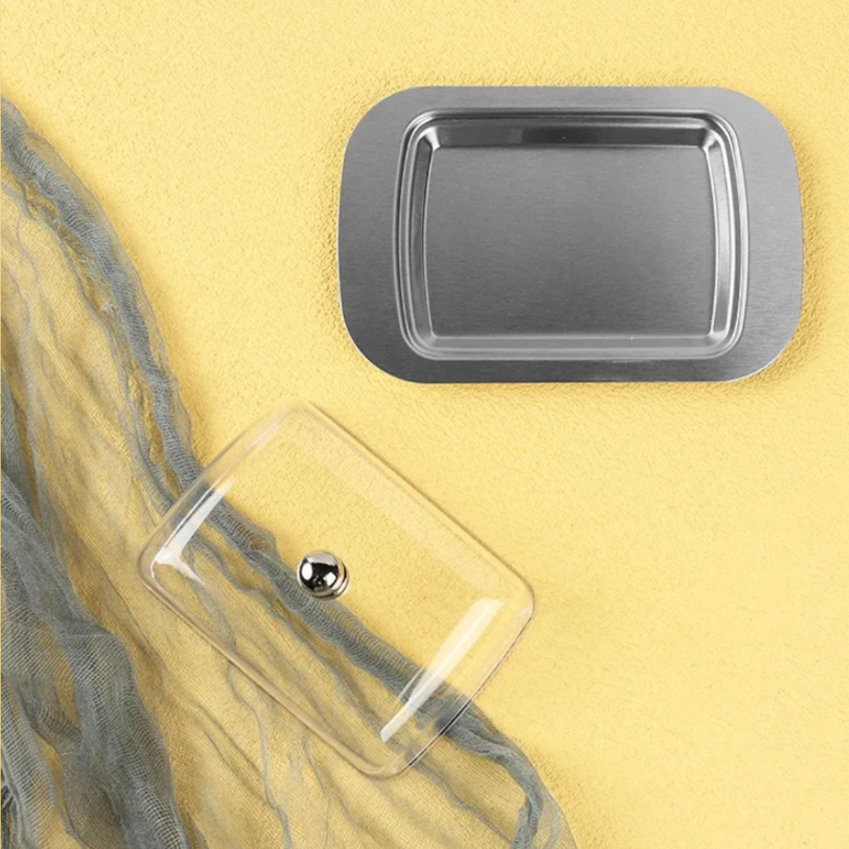Stainless Steel Butter Dish | Easy Spread Container