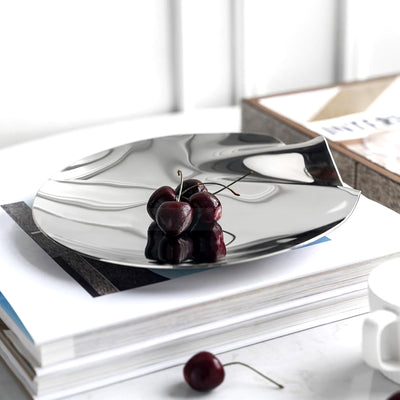 Stainless Steel Tray - Contemporary Organic Shape Platter