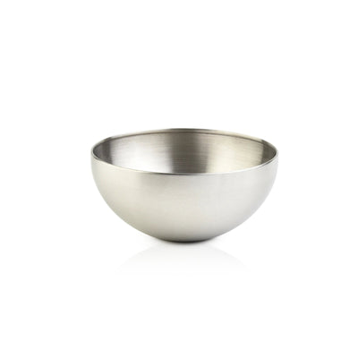 Stainless Steel Salad Bowl - Durable Double Layered Metal Bowl