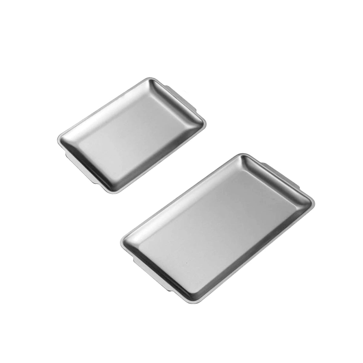 Stainless Steel Serving Plate - Durable 304 Tray For Coffee & Snacks