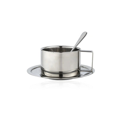 Thermal Tea Set - Stainless Steel Mug & Spoon