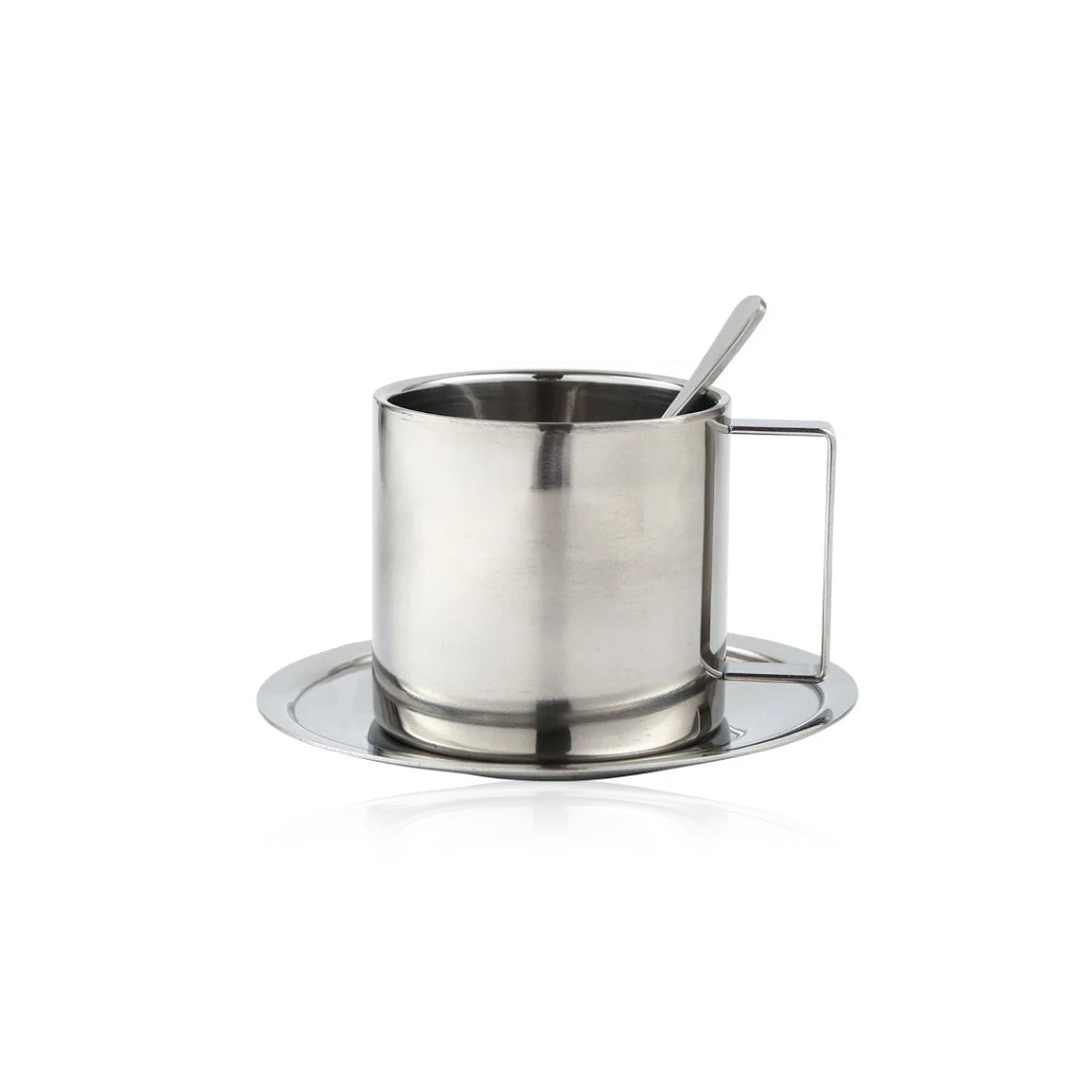 Thermal Tea Set - Stainless Steel Mug & Spoon