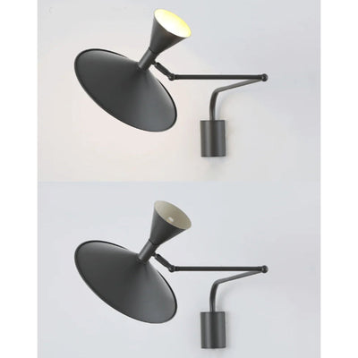 Swing Arm Wall Lamp - Industrial Plug In Sconce