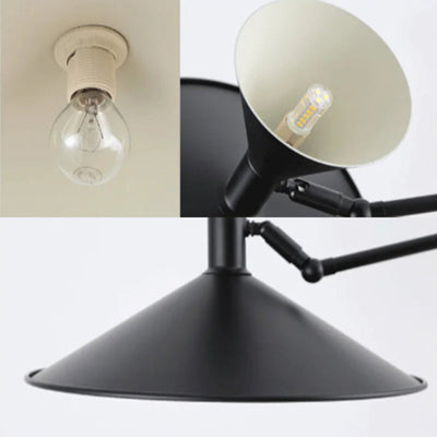 Swing Arm Wall Lamp - Industrial Plug In Sconce