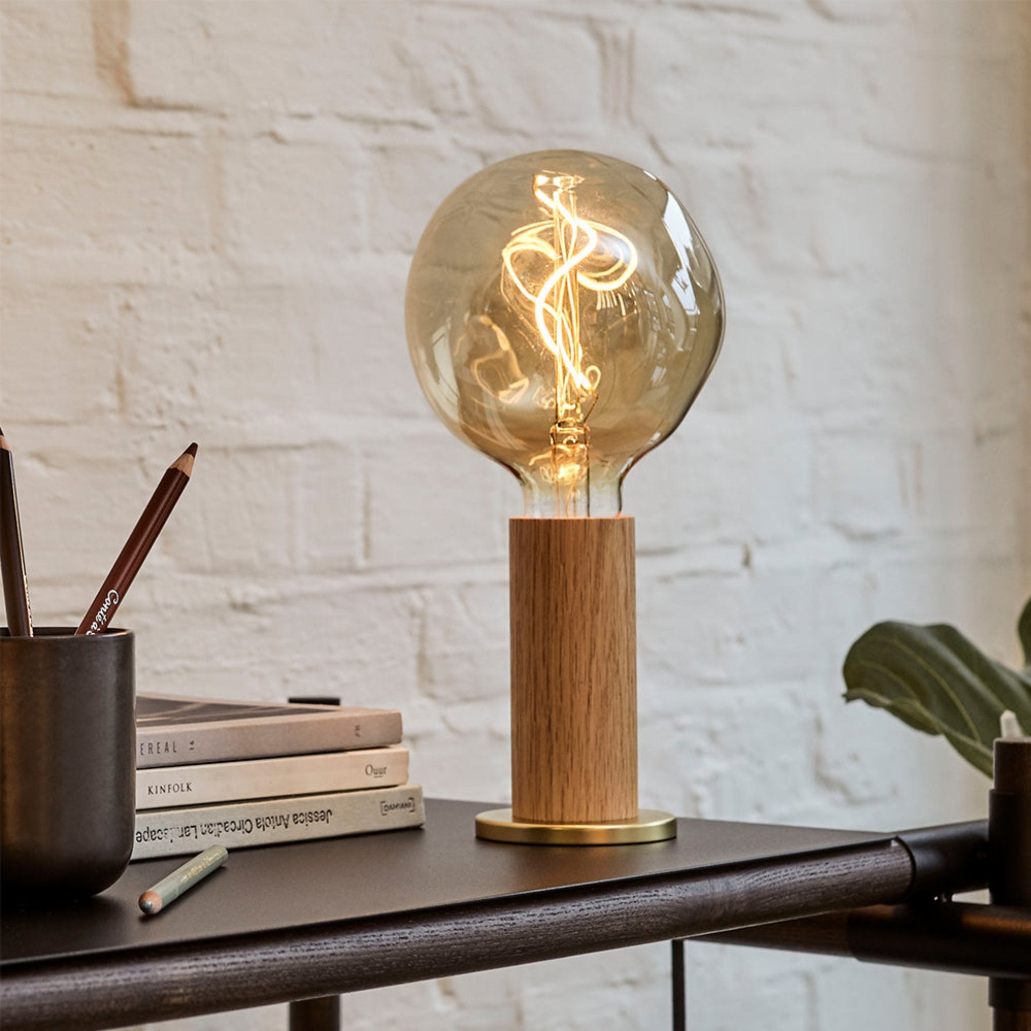 Tala Knuckle Table Lamp - Solid Wood, Dimmable LED Light