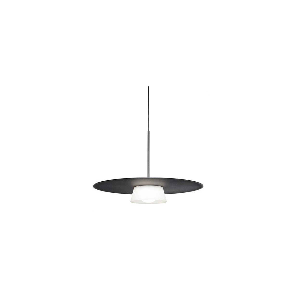 Pendant Ceiling Light - Thin Round Metal Plate Modern LED