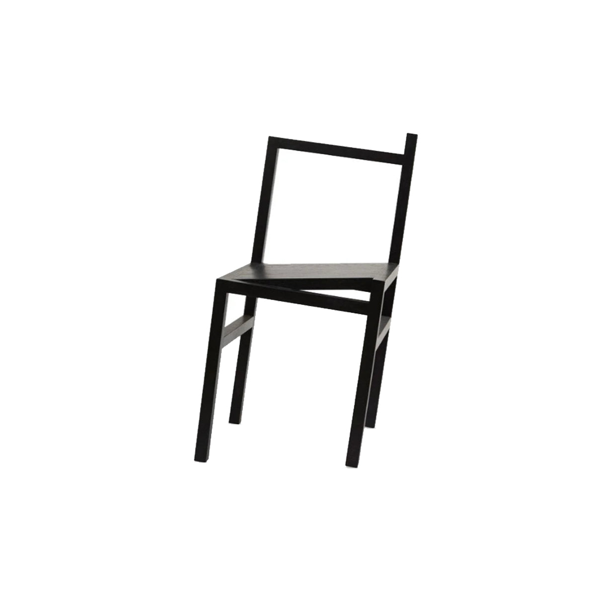 Tilted Base Stool - Wood Dining Chair Design
