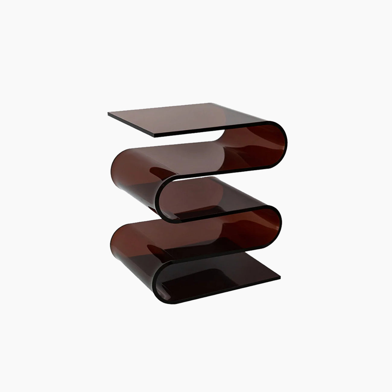 Acrylic Side Table – Modern Geometric Design