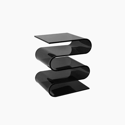 Acrylic Side Table – Modern Geometric Design