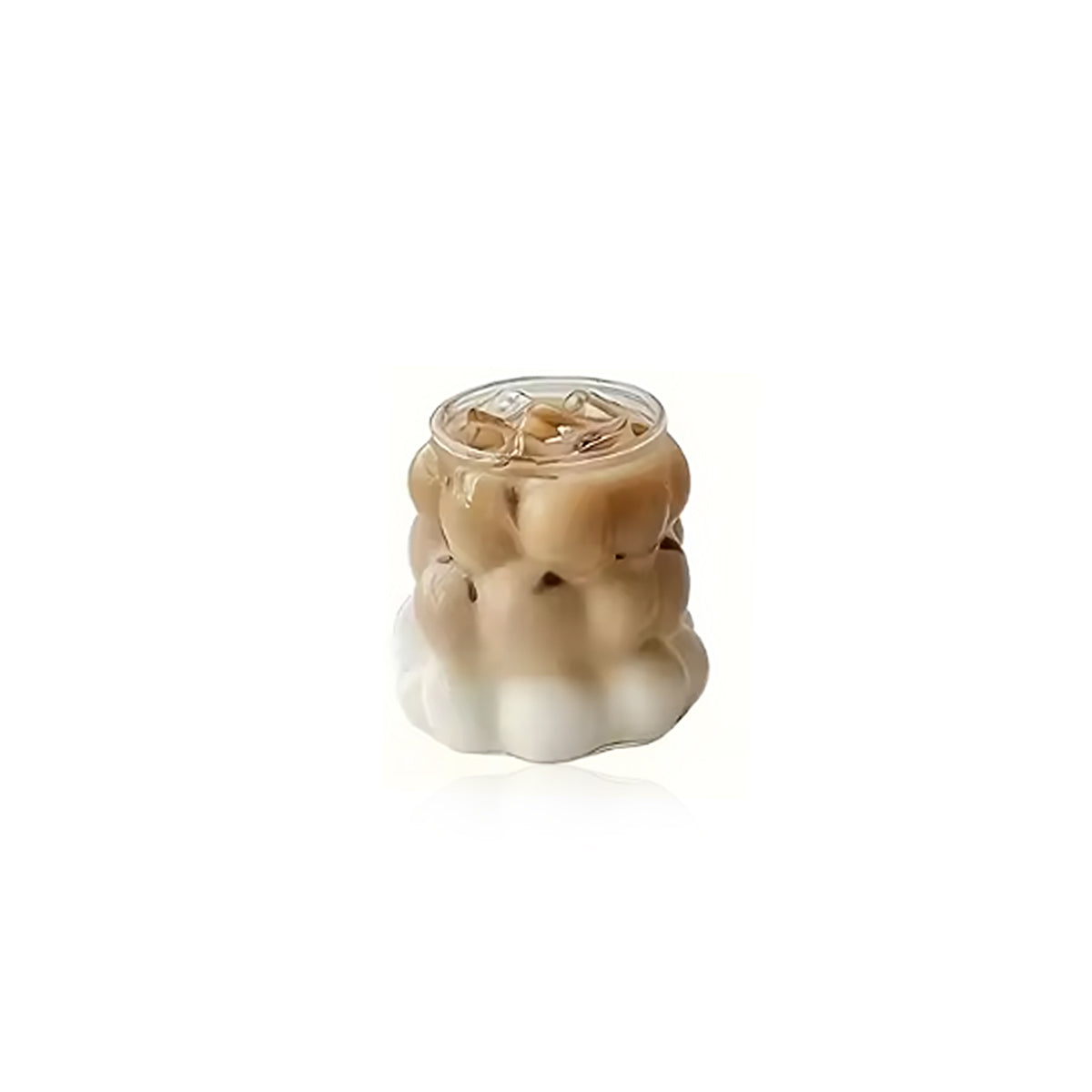 Transparent Grape Mug - 12oz Embossed Glass Cup