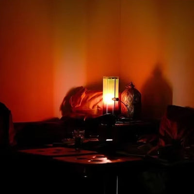 Acrylic Table Lamp - Industrial Sunset Glow Lamp