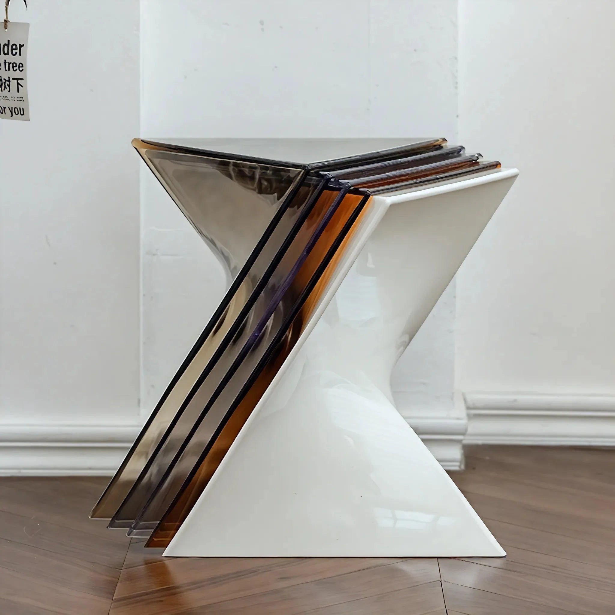 TWIST-CUBE | Nordic Sculptural Acrylic Table