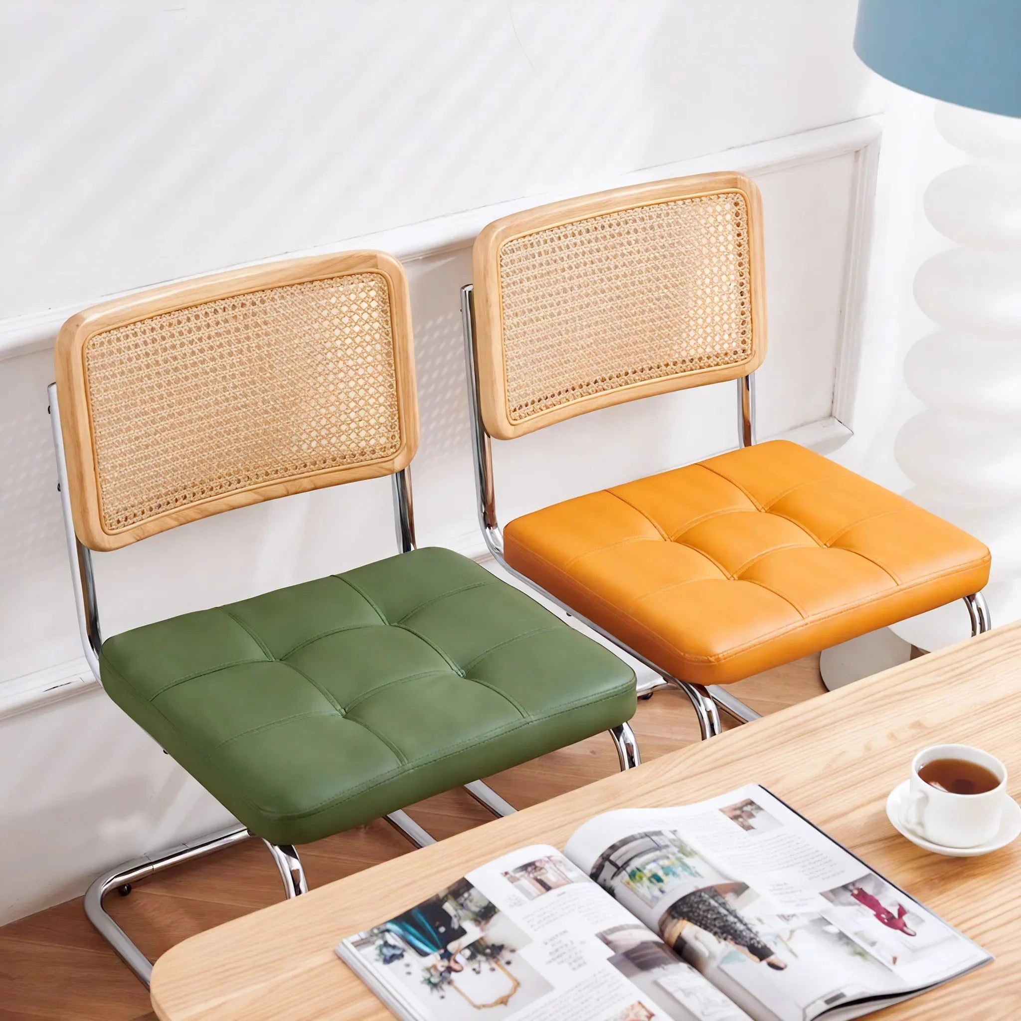 NORDIC-WAVE | Vintage Rattan Dining Chair