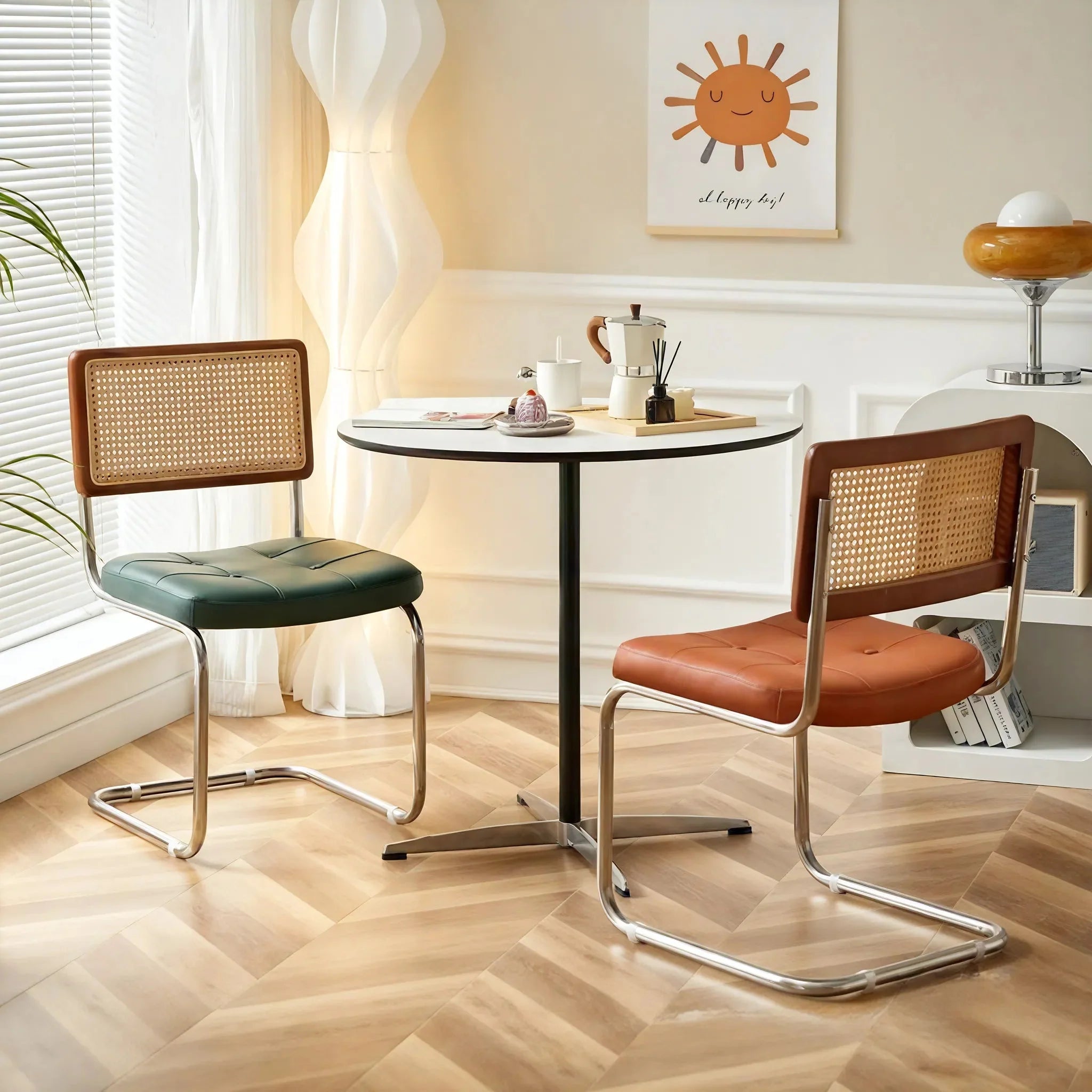 NORDIC-WAVE | Vintage Rattan Dining Chair