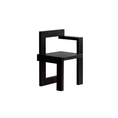 Vintage Oak Wood Chair - Ergonomic Dining Seat
