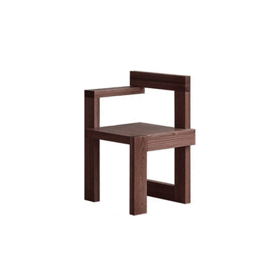 Vintage Oak Wood Chair - Ergonomic Dining Seat