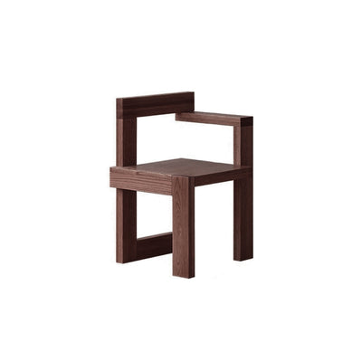 Vintage Oak Wood Chair - Ergonomic Dining Seat