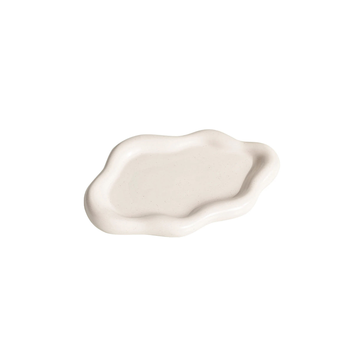 Ceramic Plate Tray - Elegant Irregular Shape Snack Tray