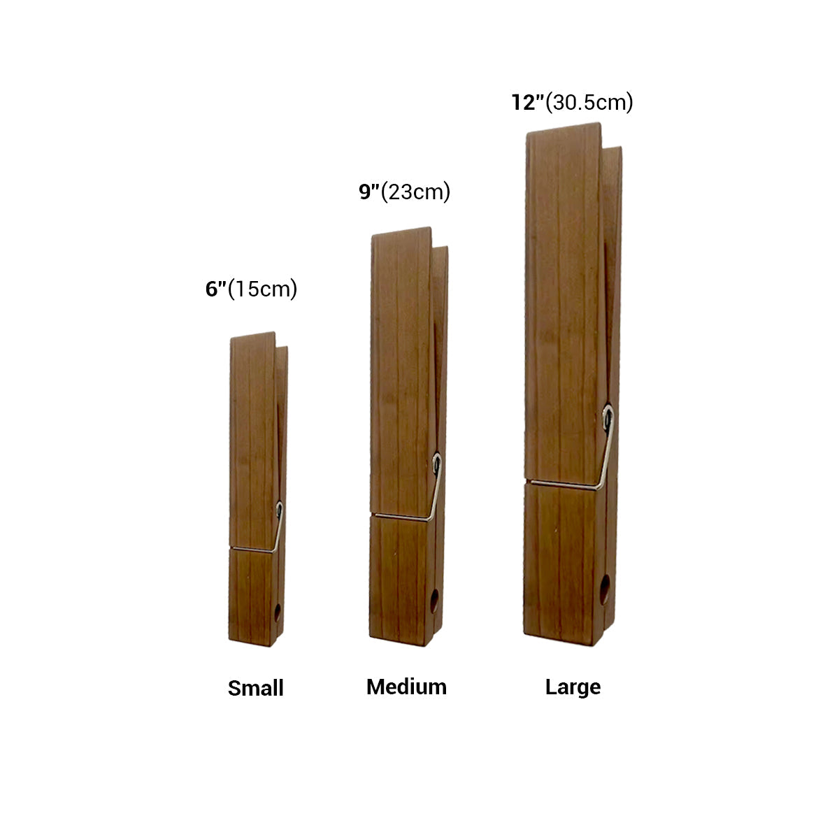 Wooden Towel Holder - Exaggerated Clip Design