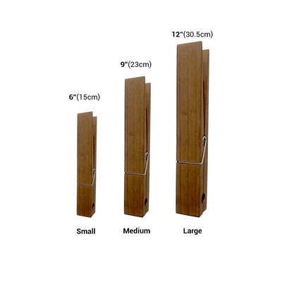 Wooden Towel Holder - Exaggerated Clip Design