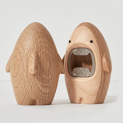 Wooden Bottle Opener | Compact Shark Design, Party Ready