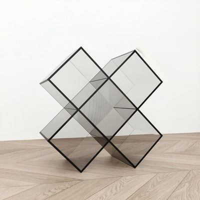 X-CUBE | Geometric Prism Acrylic Shelf