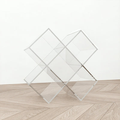 X-CUBE | Geometric Prism Acrylic Shelf