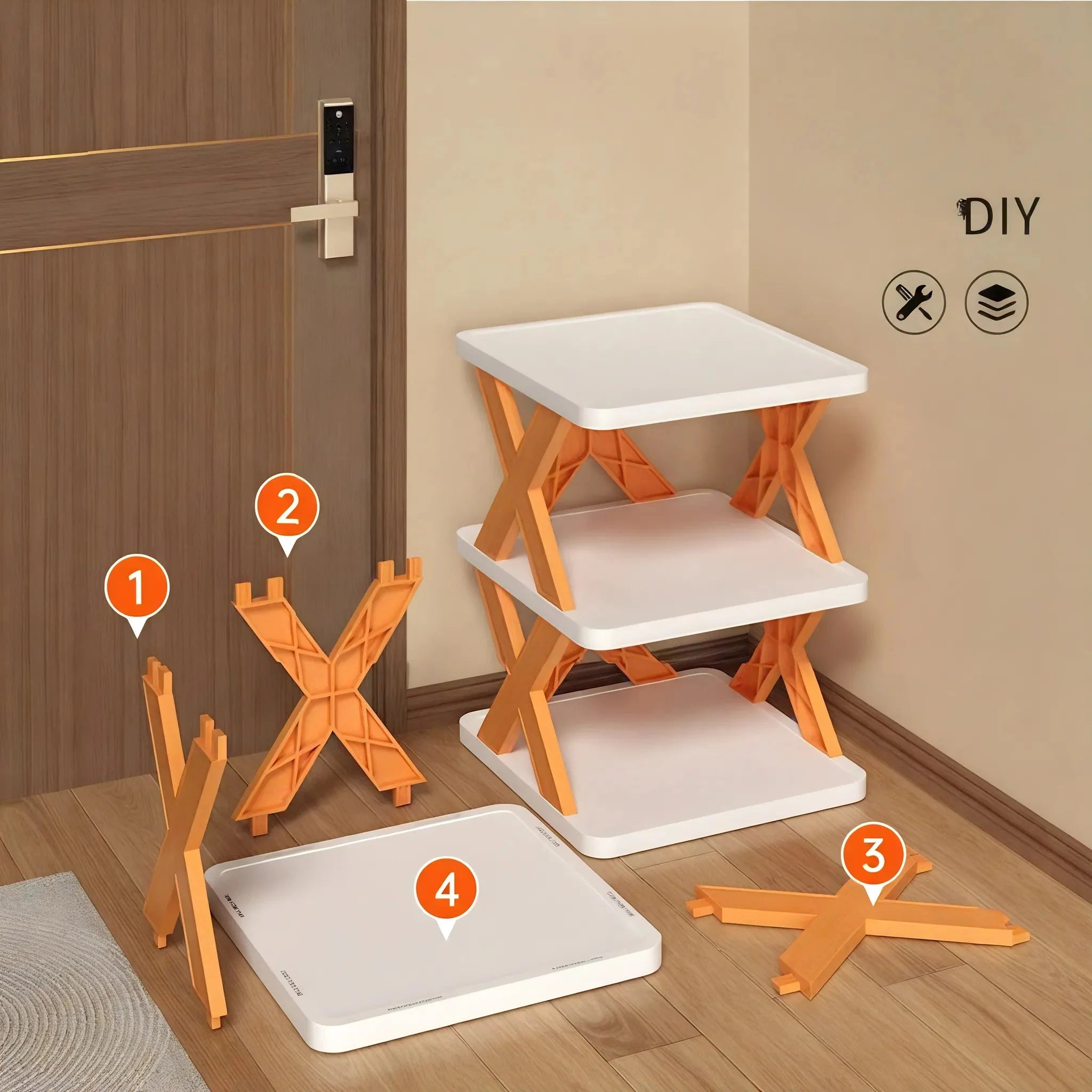 MODULAR X-FRAME | Customizable Tiered Organizer