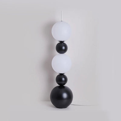 Bauhaus Floor Lamp - Stacking Ball Black Lamp